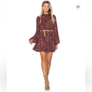 Show Me Your Mumu Junebug Dress in Plum | Floral Paisley
